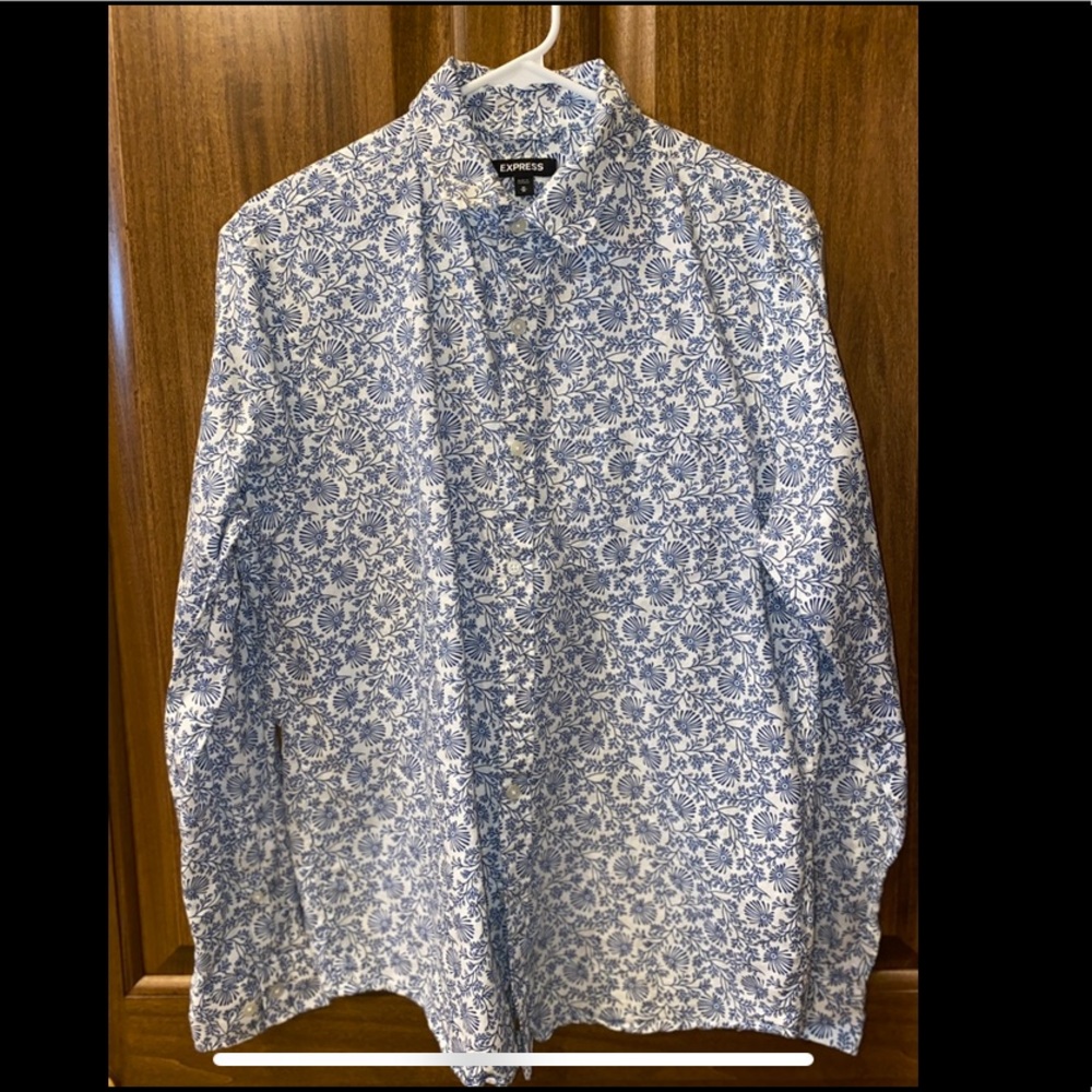 Men’s button down floral shirt